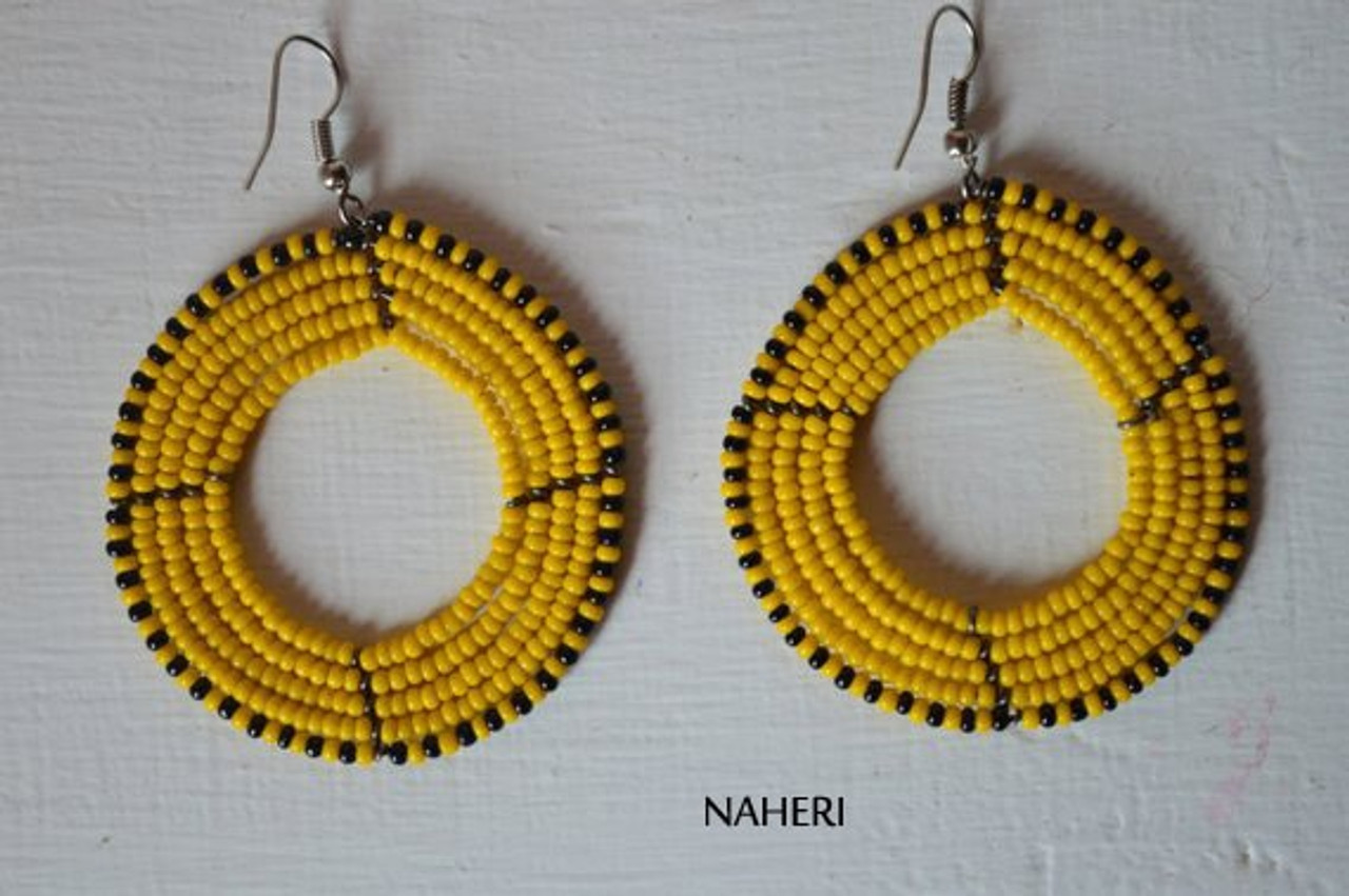 Yellow earrings - Women - 1741462028
