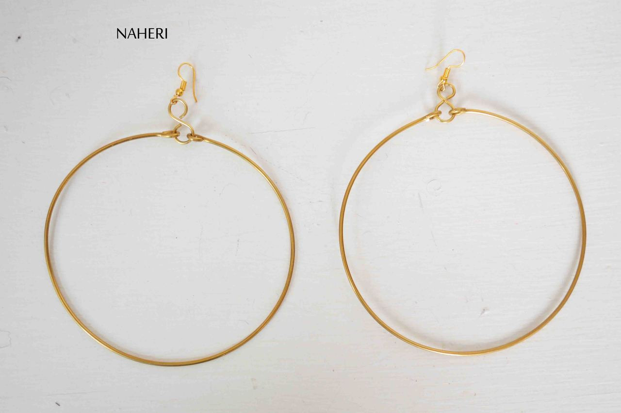 Large Tribal Gypsy Hoop Earrings