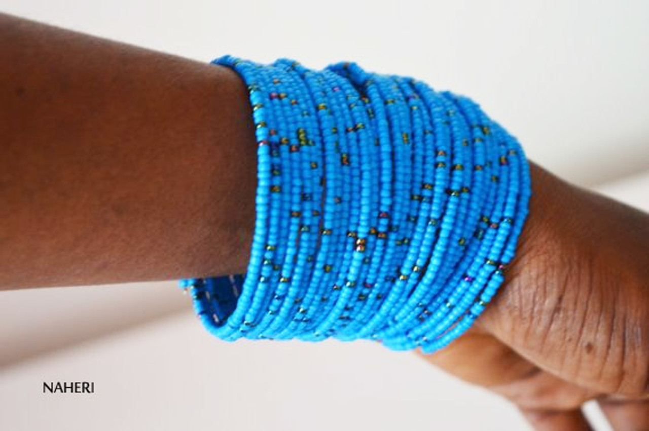 Beaded Spiral African bracelets