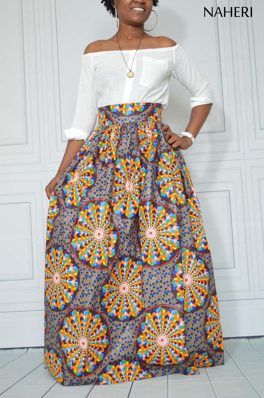 african print maxi