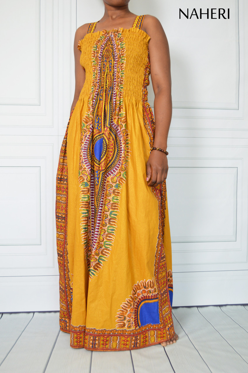 Dashiki discount maxi dress