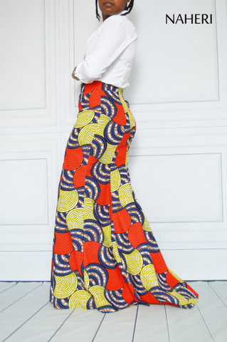 African print skirt - AVA ankara print maxi skirt naheri