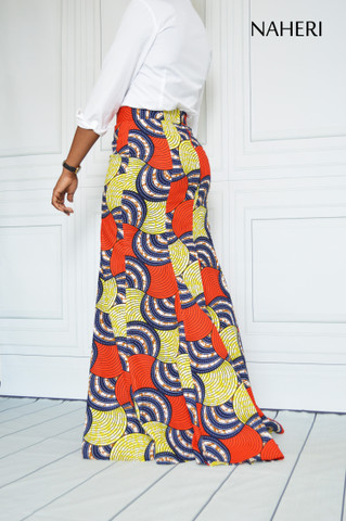 African print skirt - AVA ankara print maxi skirt naheri