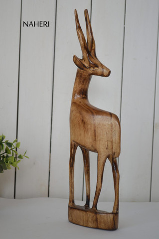 African inspired animal carving Gazelle