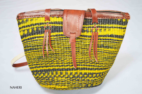 Dawn Handmade Sisal Crossbody Shoulder Bag - SAWA SAWA