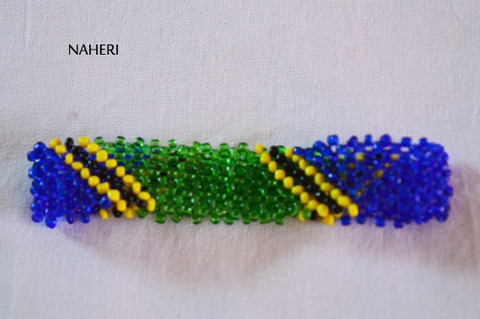 Flag bracelet and wristband for Tanzania African inspired bracelets