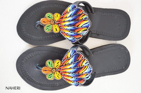 AFRICAN BEADED MAASAI... - African Beaded Maasai Sandals | Facebook