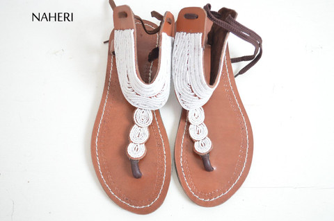 leather summer sandals