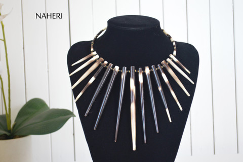 Bullet Porcupine Quill Bar Necklace – Just In Casings Jewelry