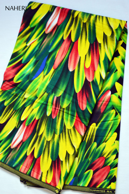 African print fabric multicolored print Naheri