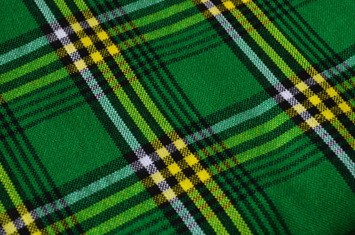 Plaid African Maasai Shuka Green and yellow