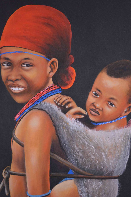 african paintings of children