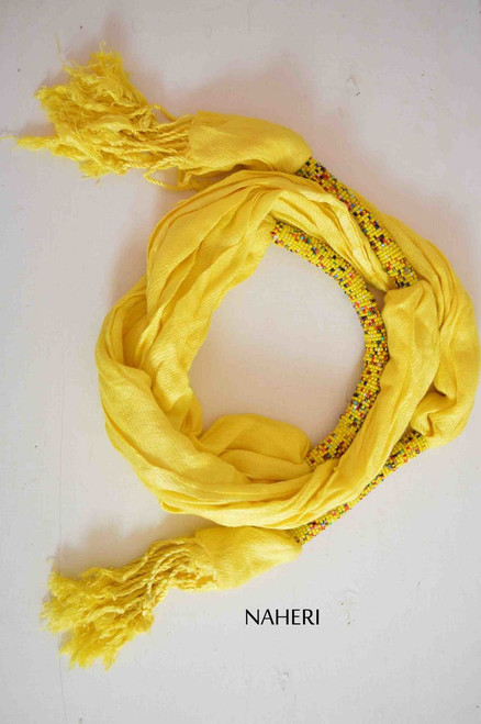 yellow cotton scarf