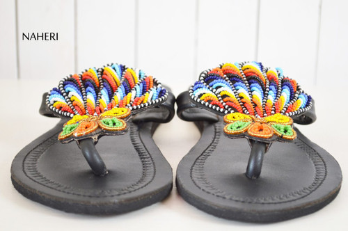 african sandals 20 beaded leather 10295.1554042167