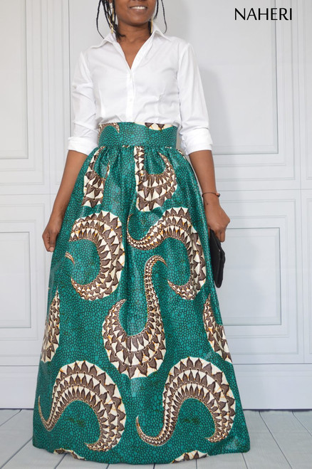 ankara maxi skirt designs