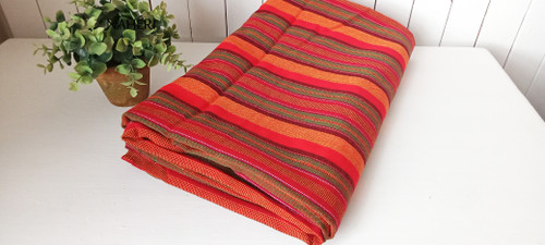  African Masai - Maasai Shuka Blanket - Multi-Colored Striped Masai  Shuka : Home & Kitchen