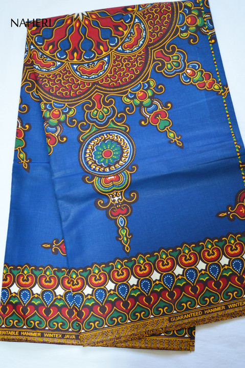  African print fabric dasmina pattern blue Naheri