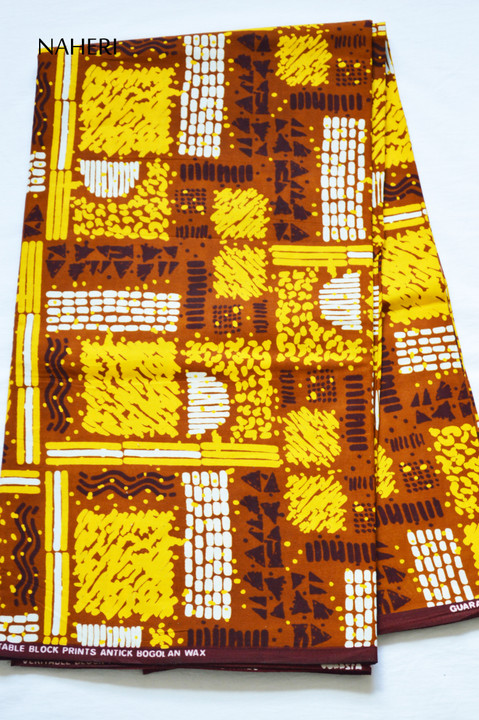 African print fabric tribal print vintage Naheri