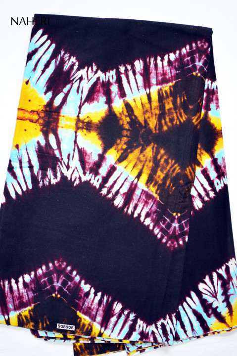 African print fabric tie-dye print multicolored Naheri