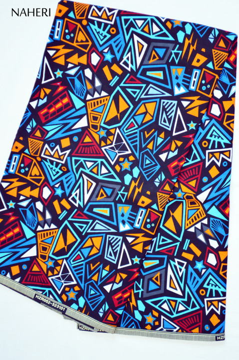 African print fabric tribal pattern Naheri