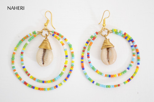 African Beaded Earrings - African 