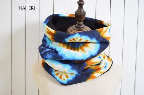 African print fabric snood tie and dye naheri accessories