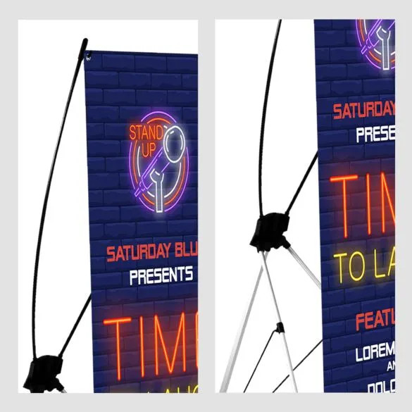  House Logo Stand ロゴスタンド X-Style Collapsible Indoor Banner Stands | Portable & Affordable