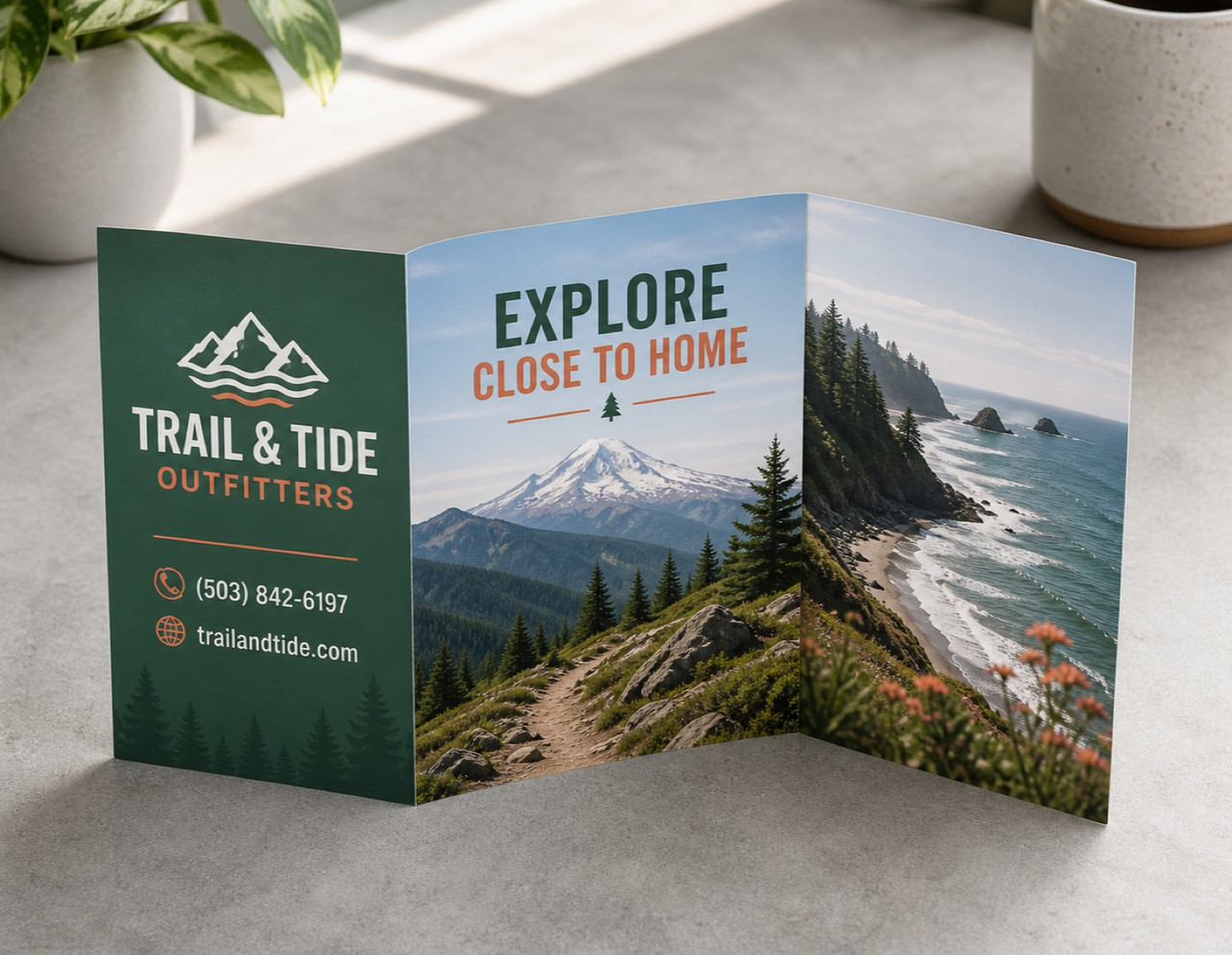 Z-Fold Brochure Printing | Custom Sizes & Premium Options