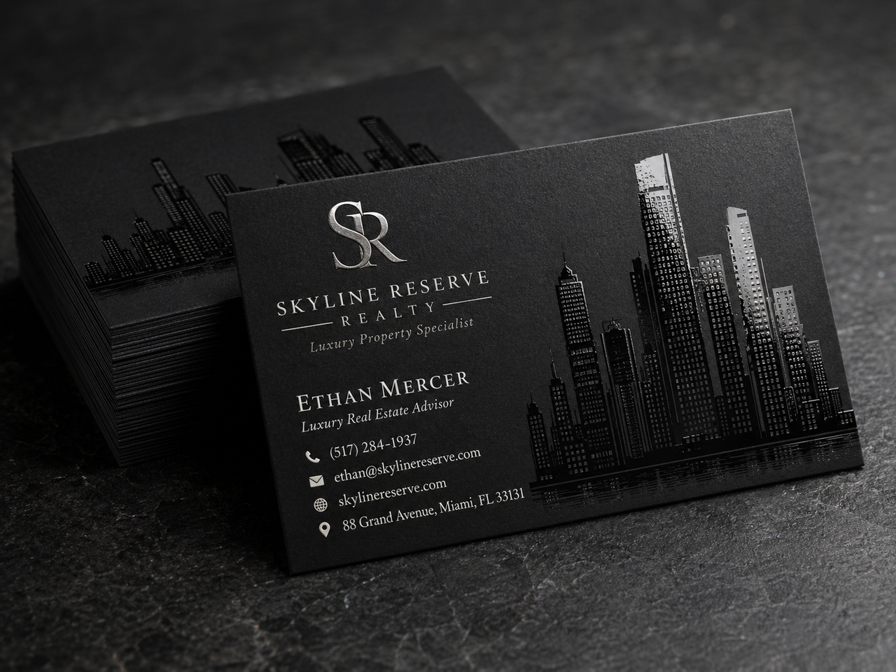 Spot UV Business Cards | Gloss Accents & Custom Design | printshaQ Spot UV Business Cards | Gloss Accents & Custom Design | printshaQ