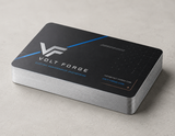 Custom aluminum business cards give your brand a clean, modern edge—literally. Printed in full color on durable 0.040-inch (1.02 mm) aluminum, these cards combine a slim profile with the unmistakable look and feel of real metal. The exposed silver edges highlight the aluminum construction, while the rigid surface produces a polished, memorable presentation. They’re an excellent choice for engineers, designers, technology companies, automotive brands, luxury services, and anyone who wants a business card that feels as strong as the brand behind it. 