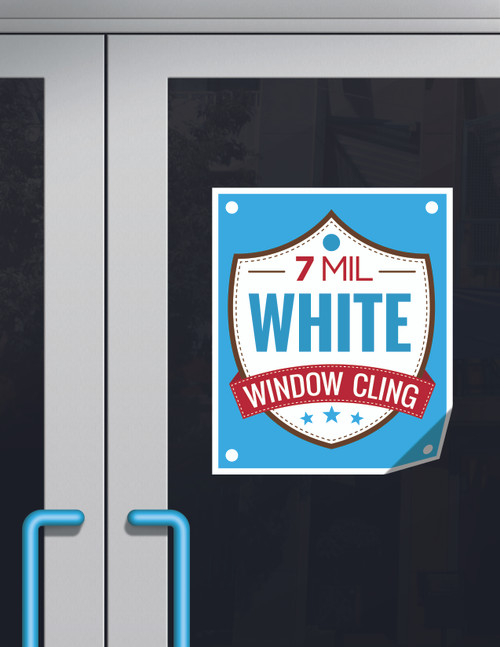 7mil window cling - white