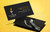 22pt Black Suede Business Cards with Gold & Silver Foil Stamping and Spot UV Lamination