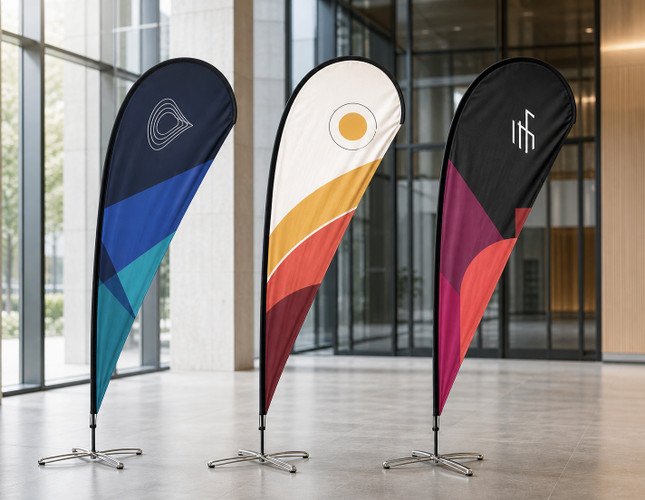 Teardrop Flags 