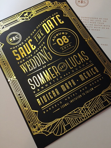 Foil Stamped Invitations