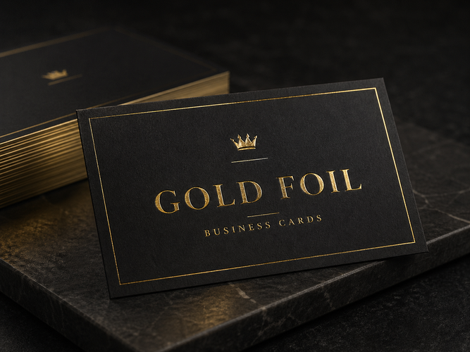 Gold Foil Business Cards 