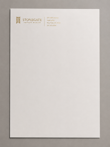 Foil Stamped Letterhead