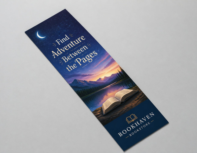 Full color single custom bookmark | printshaQ