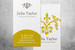 Luxury matte business cards featuring a gold damask pattern on soft-touch matte cardstock — ideal for fashion designers, boutiques, and upscale brands wanting a refined, elegant first impression that photographs beautifully and resists fingerprints.
