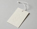 Ivory floral blind emboss hang tag | printshaQ