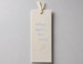 Foil stamped bookmark featuring 05 cream holographic foil | printshaQ