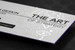 Embossed Business Card with a Foil Stamp Spot Uv and Colored Edges