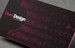 32pt Suede Laminated Business Cards with Pink Foil Stamp