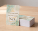 30mil Full-Color Plastic Spa Gift Card with Custom Gold Foil Design and $25 Value Panel