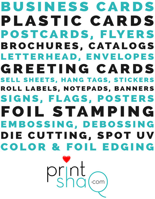 500 32pt Uncoated Business Cards with Turquoise Painted Edges 