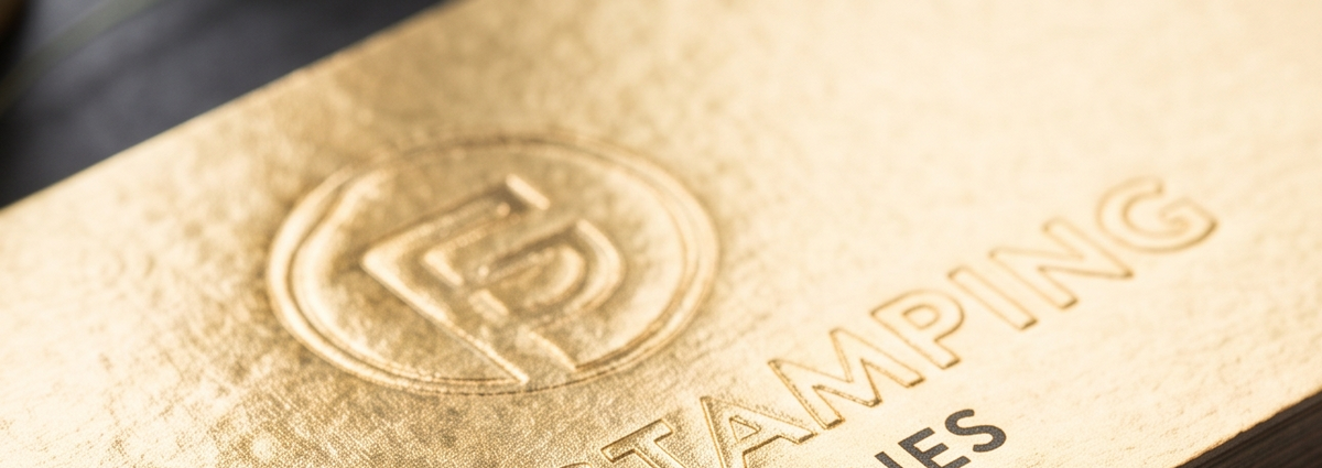 Gold foil business cards