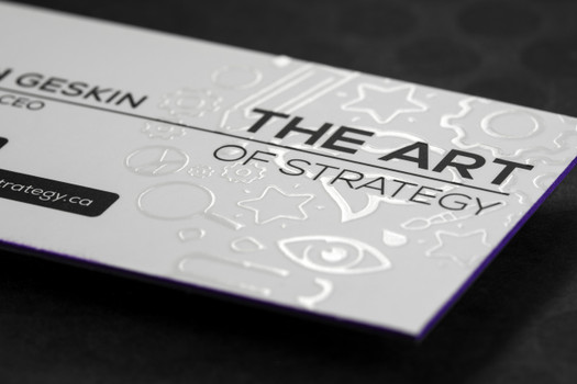 Unique 32pt Suede Painted Edges Business Cards | Printshaq