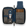 Peter James Aficionado Leather 5-Finger Cigar Case - Oceana - Interior