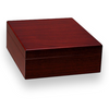 Prestige Chalet 25-50 Cigar Desktop Humidor - Cherry - Exterior Front