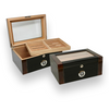 Prestige Berkeley II 100-Cigar Desktop Humidor  - Exterior Interior Front