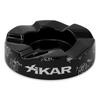 Xikar Wave Ceramic 6-Cigar Ashtray - Black - Exterior Front Cigar Slots